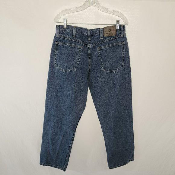 Vintage WRANGLER Mom High Rise Straight Leg Relaxed Fit Jeans Size 34X30 100% C - Picture 3 of 15